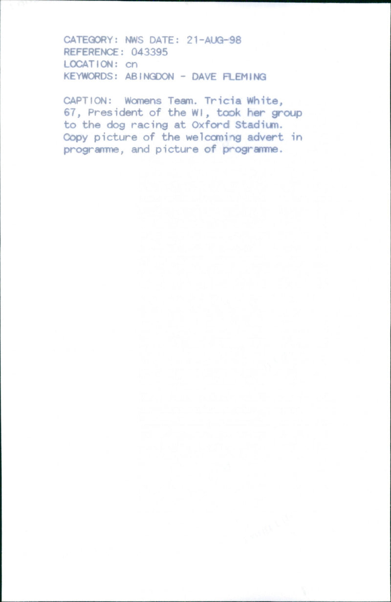 Tricia White - Vintage Photograph