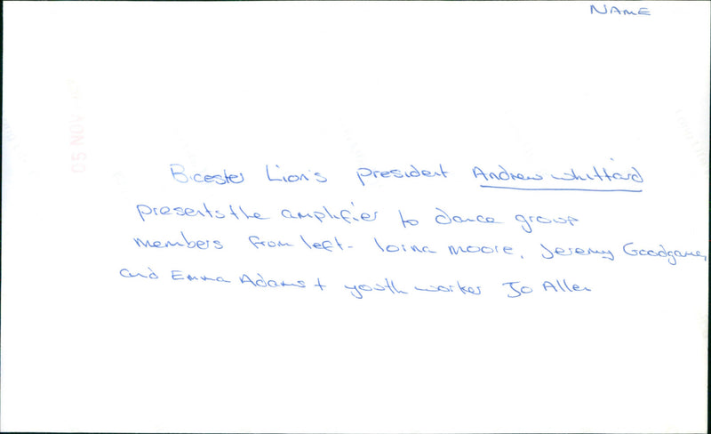 Andrew Whittard - Vintage Photograph