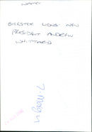 Andrew Whittard - Vintage Photograph