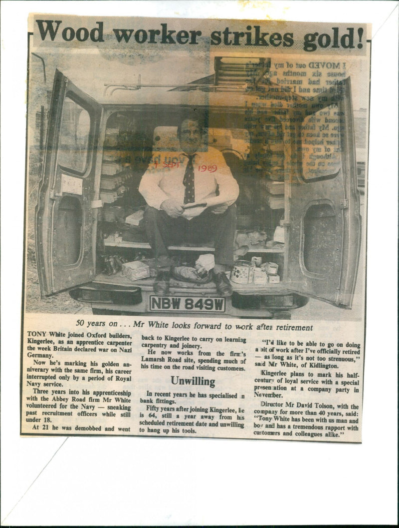 Tony White - Vintage Photograph