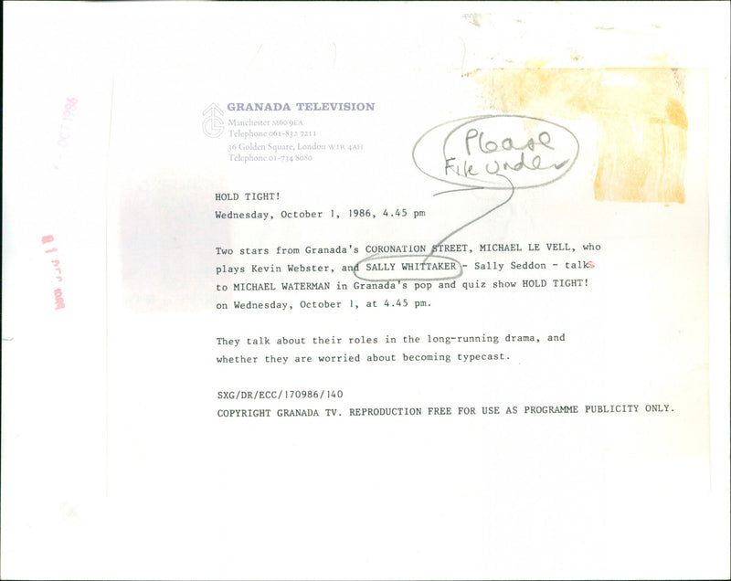 Sally Whittaker, Michael Waterman - Vintage Photograph