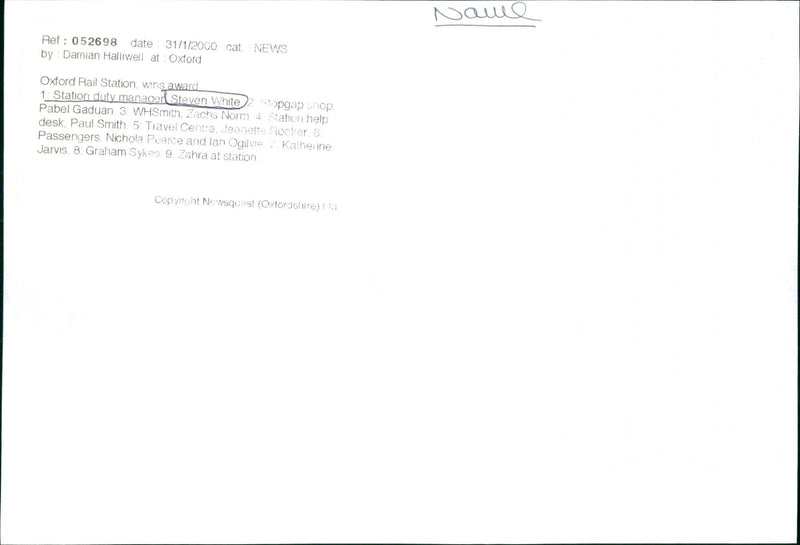 Steven White - Vintage Photograph