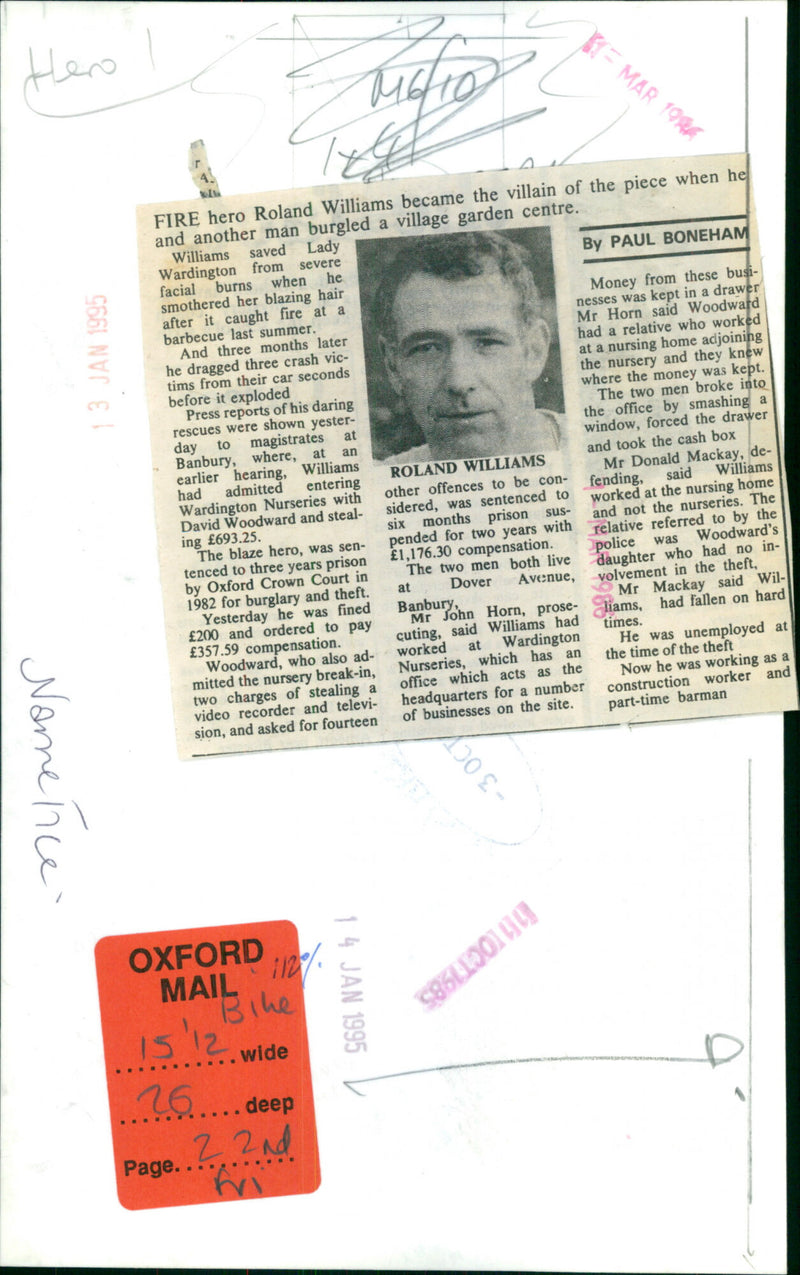 Roland Williams - Vintage Photograph