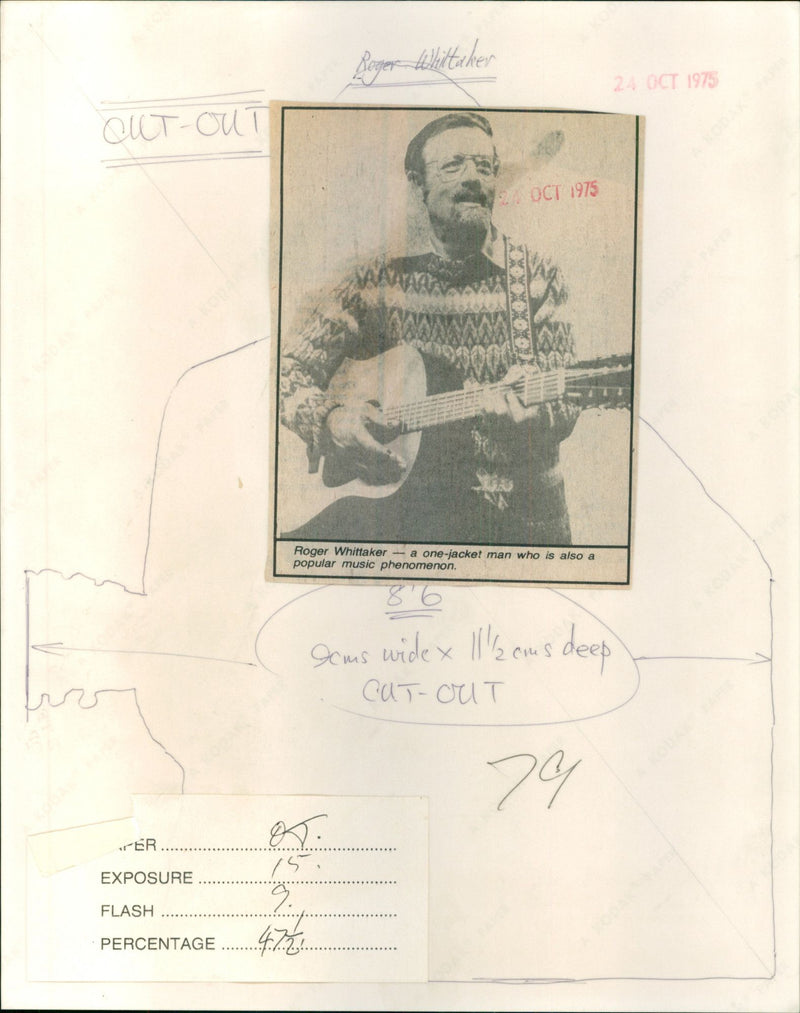 Roger Whittaker - Vintage Photograph