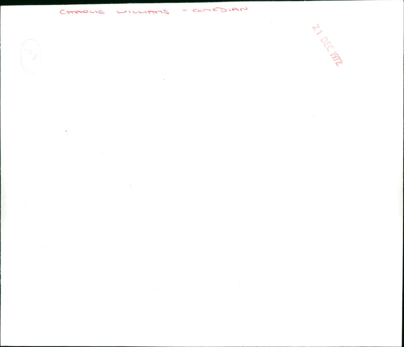 Charlie Williams - Vintage Photograph