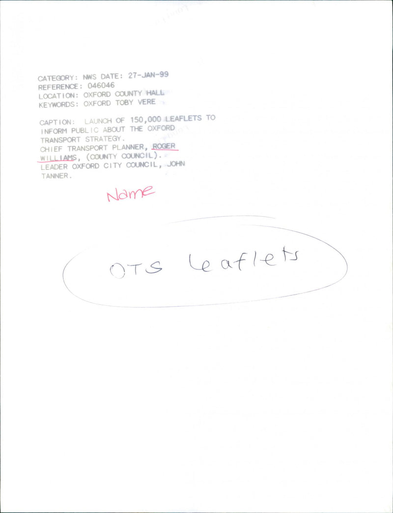 Roger Williams - Vintage Photograph