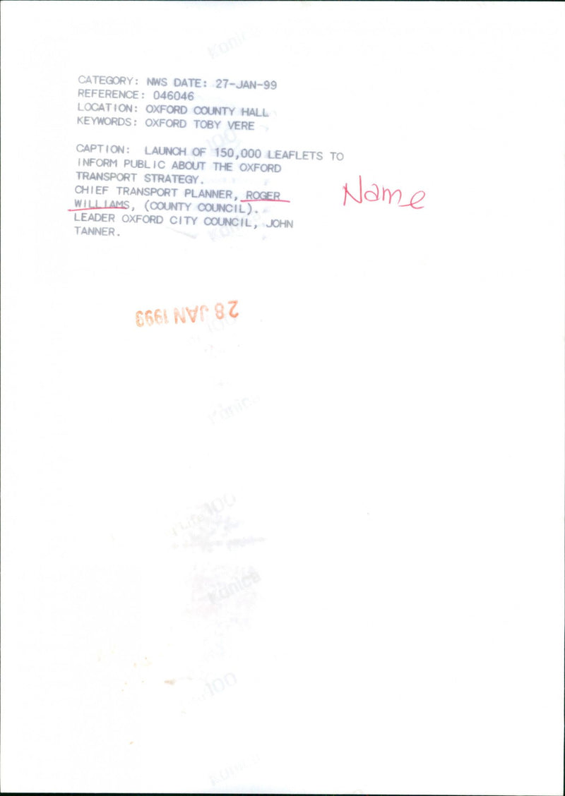 Roger Williams - Vintage Photograph