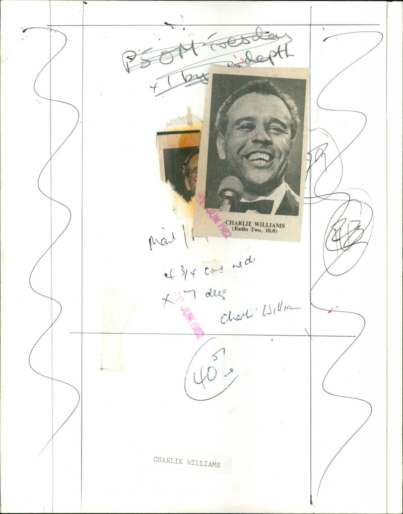 Charlie Williams - Vintage Photograph