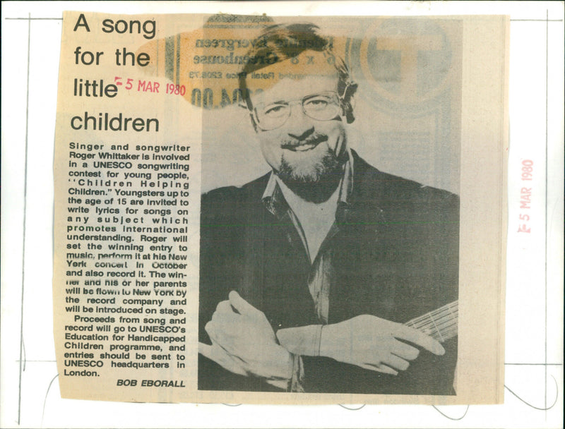 Roger Whittaker - Vintage Photograph