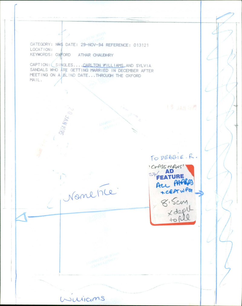 Carlton Williams and Sylvia Sandals - Vintage Photograph