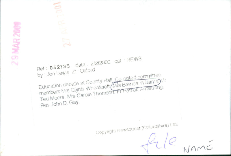 Brenda Williams - Vintage Photograph