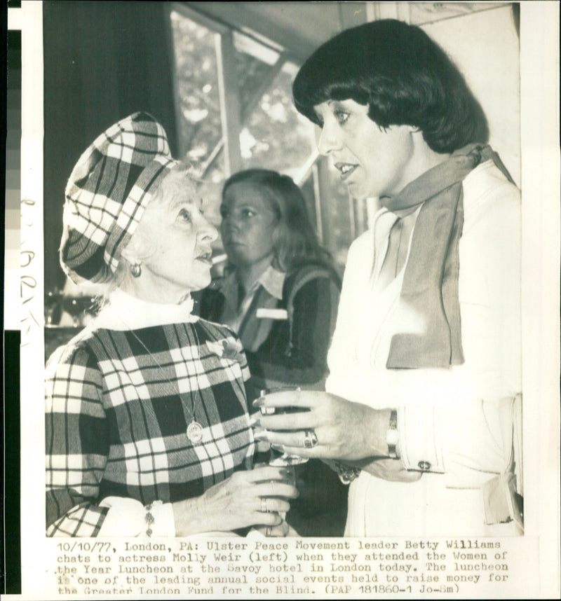 Betty Williams and Molly Weir - Vintage Photograph