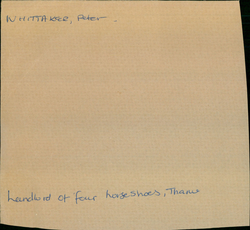 Whittaker Peter - Vintage Photograph