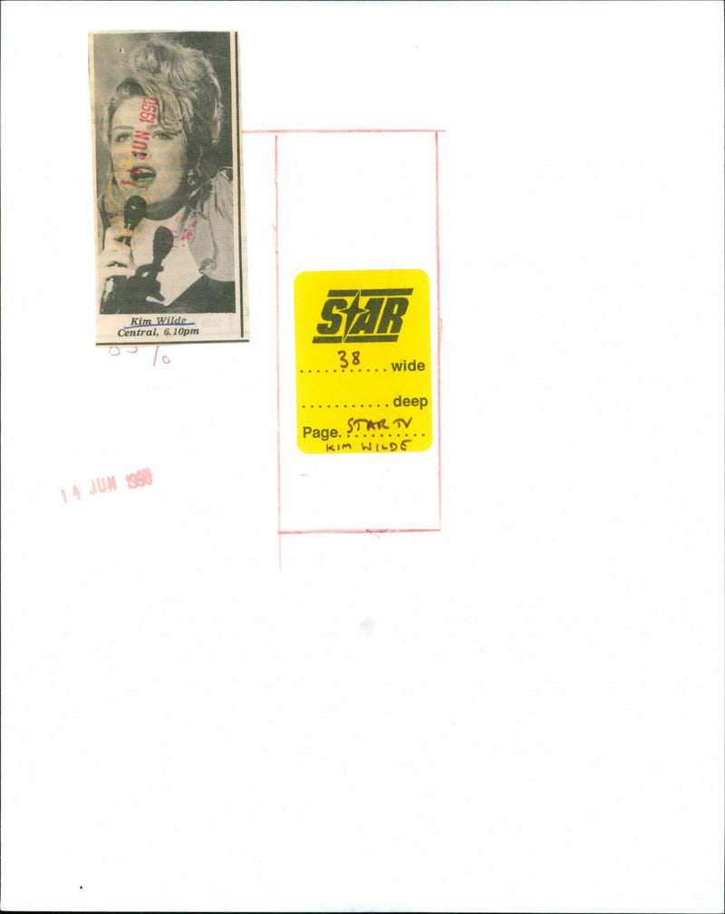 Kim Wilde - Vintage Photograph