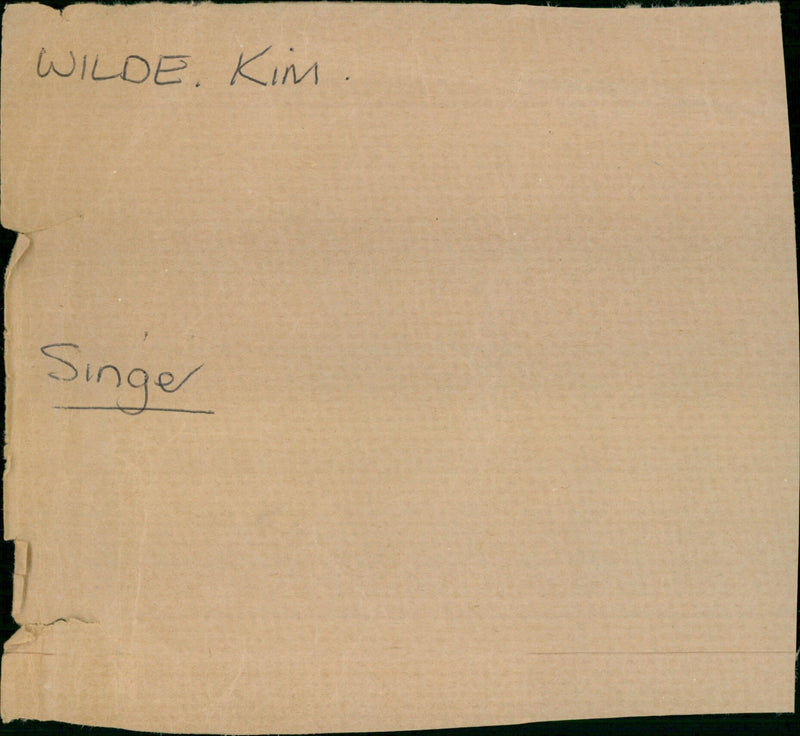 Wilde Kim - Vintage Photograph