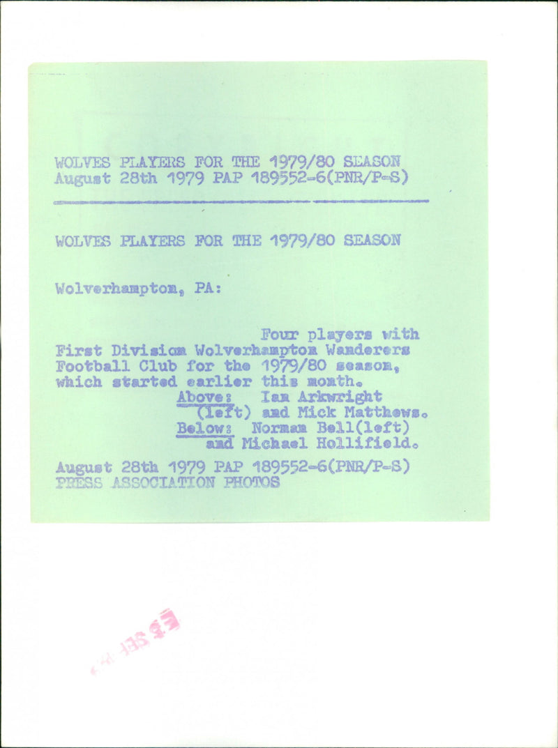 Wolverhampton wanderers football club - Vintage Photograph