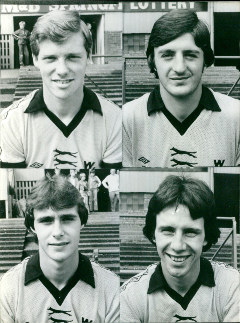 Bob Coy, Wayae Clark, John Humphries, Colin Brazier of Wolverhampton team - Vintage Photograph