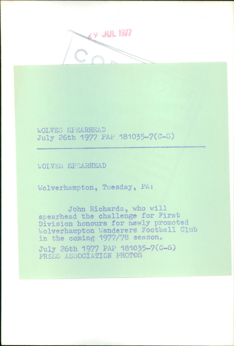 Wolverhampton spearhead - Vintage Photograph