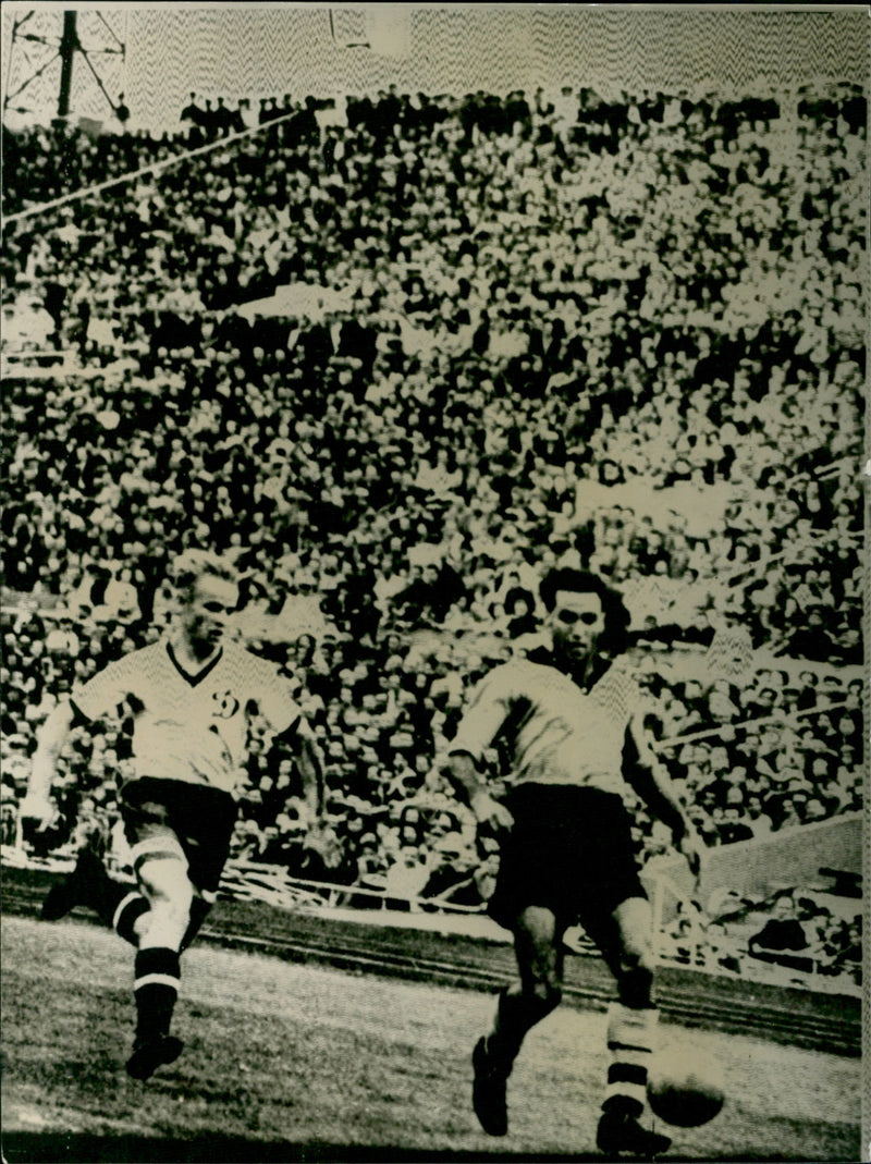 Eddie Stuart of Wolverhampton in Moscow match - Vintage Photograph
