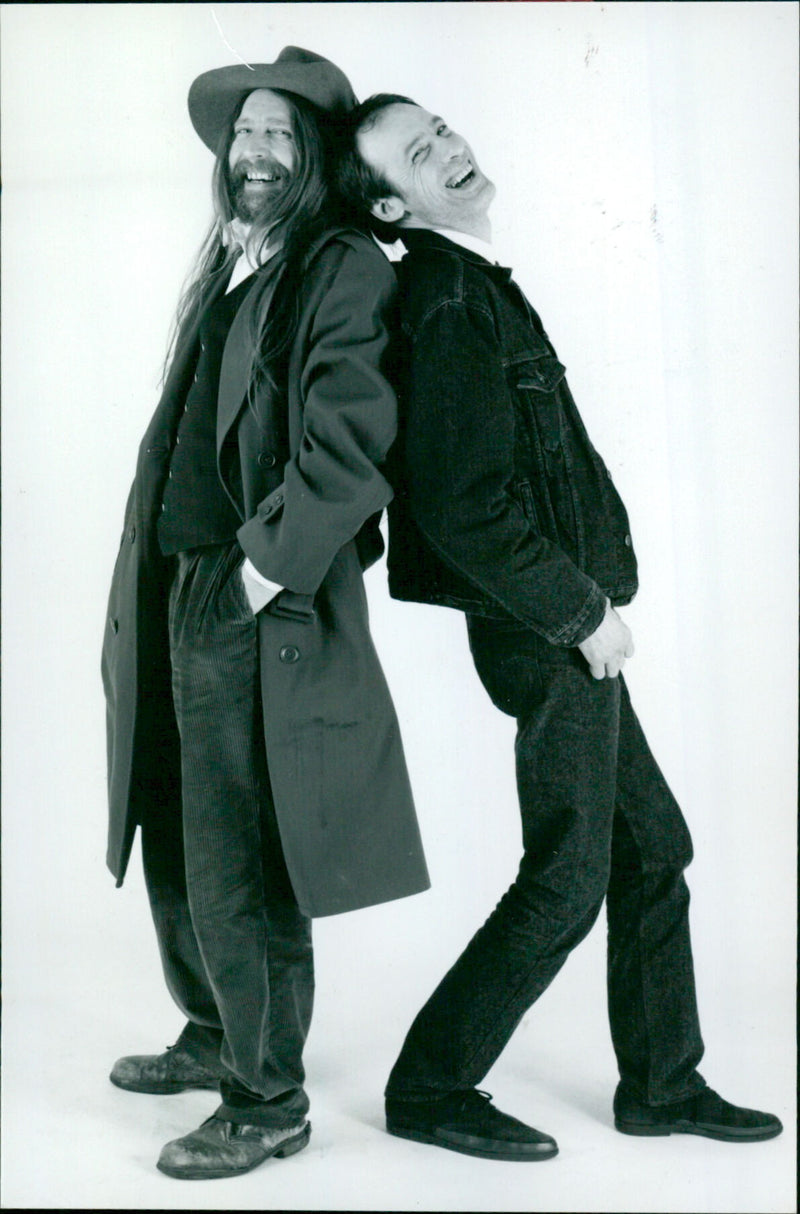 Wild Willy Barrett with John Otway - Vintage Photograph