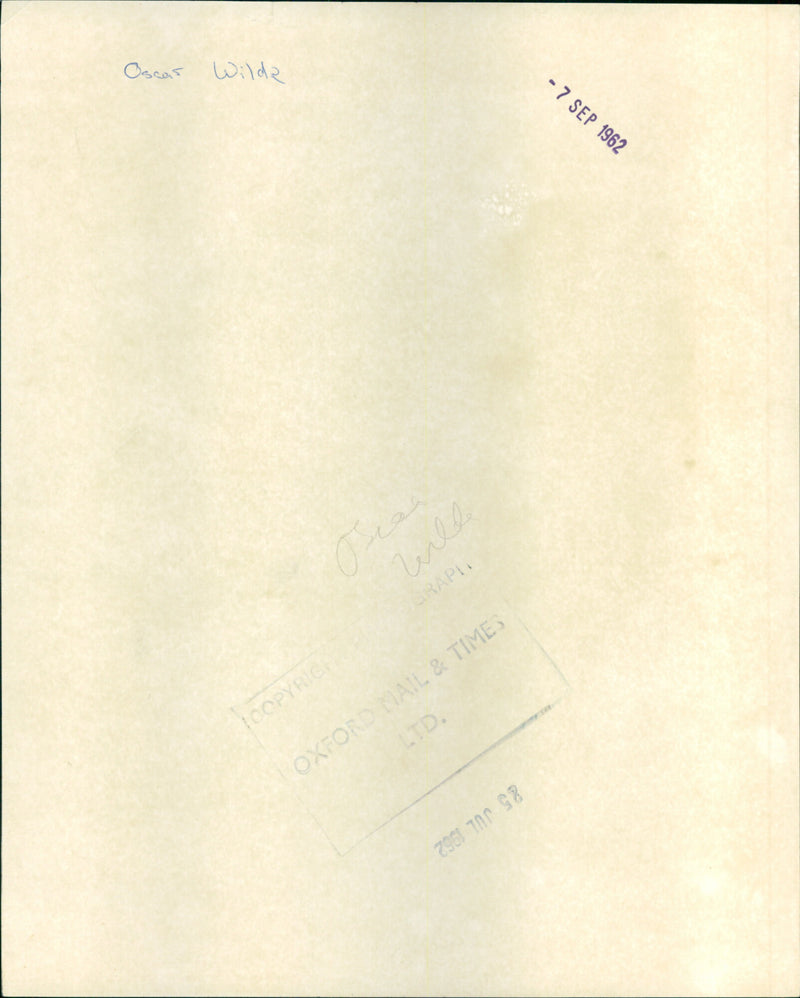 Oscar Wilde - Vintage Photograph