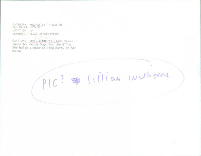 Lillian Williams - Vintage Photograph