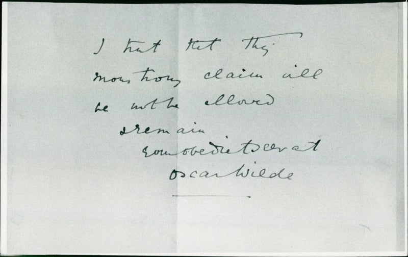 Oscar Wilde - Vintage Photograph