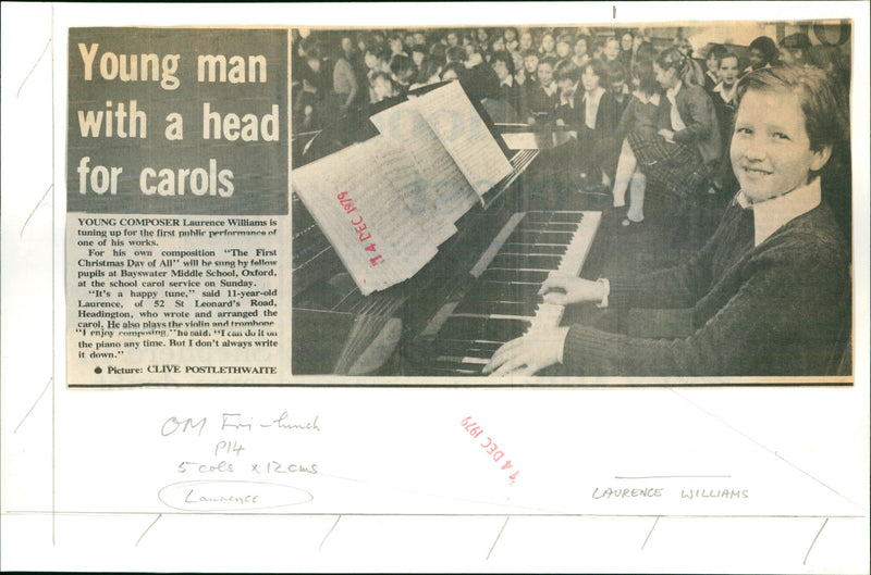 Laurence Williams - Vintage Photograph