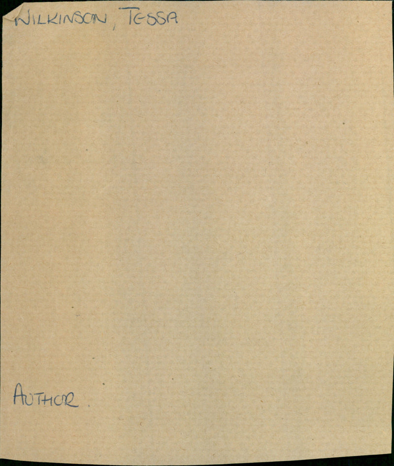 Wilkinson Tessa - Vintage Photograph