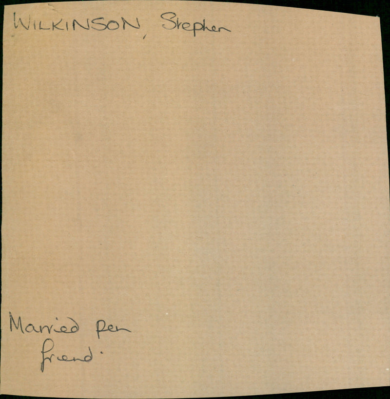 Wilkinson Stephen - Vintage Photograph