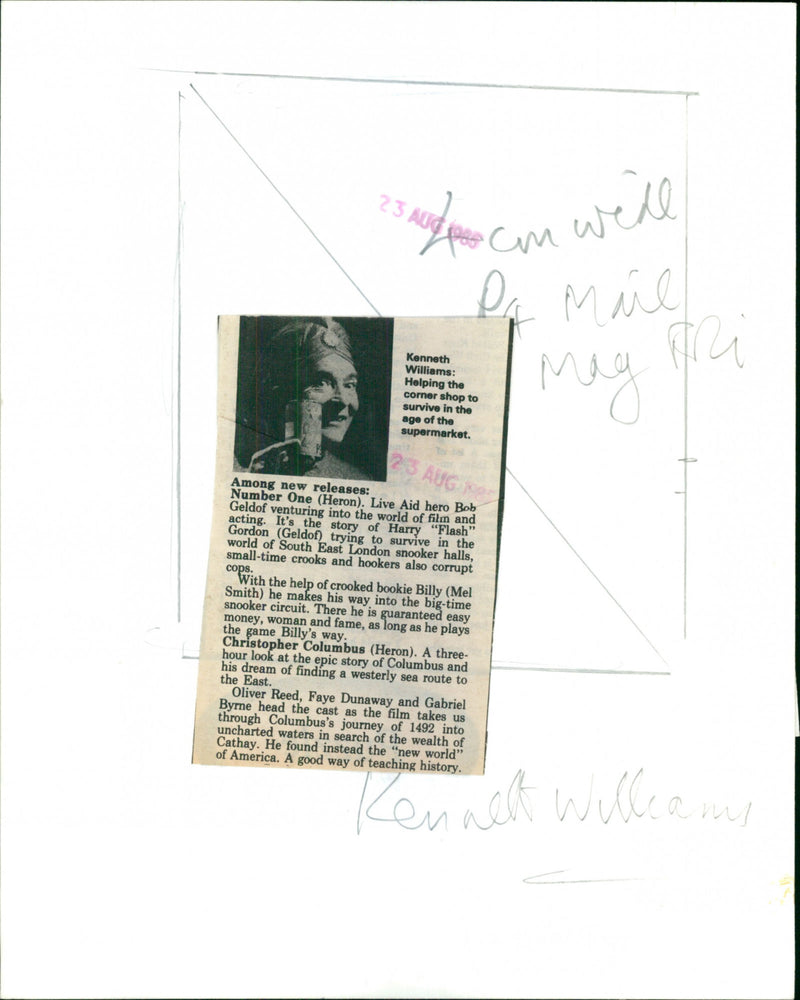 Kenneth Williams - Vintage Photograph