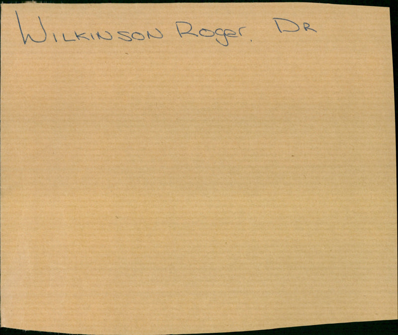 Wilkinson Roger Dr - Vintage Photograph