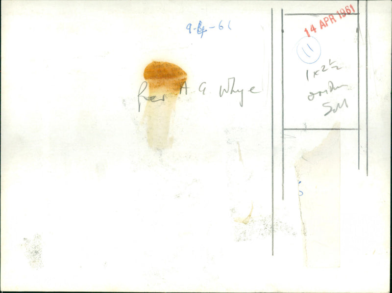 Rev. A. G Whye - Vintage Photograph