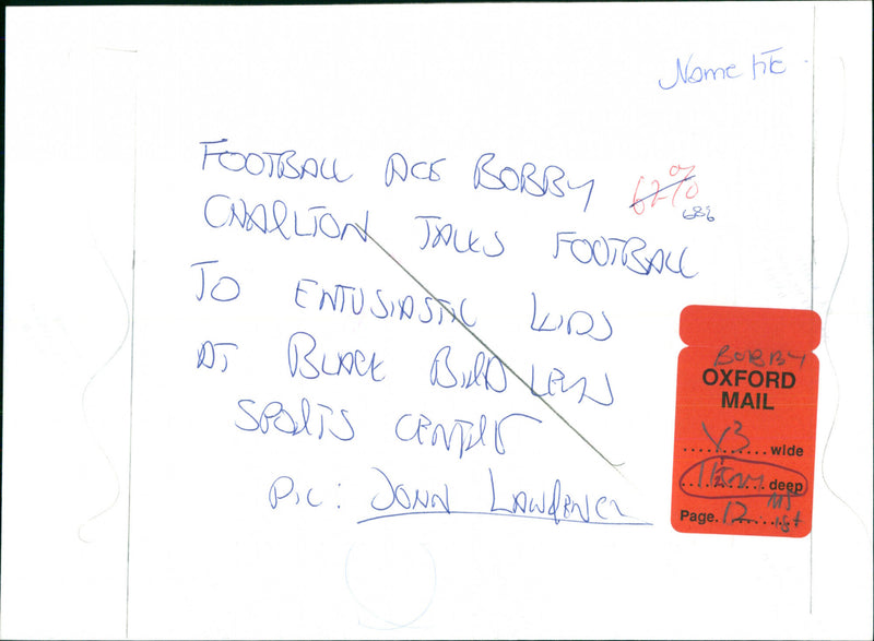 Bobby Charlton - Vintage Photograph