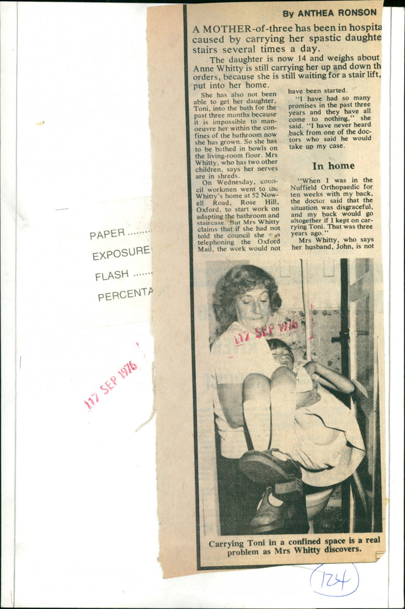 Anne Whitty and her daughter Toni - Vintage Photograph