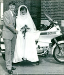 police officers Sarah Hayward and Paul Whitty - Vintage Photograph