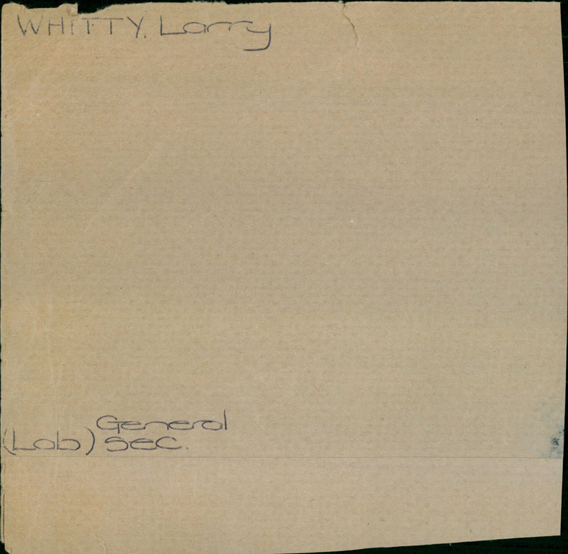 Whitty Larry - Vintage Photograph