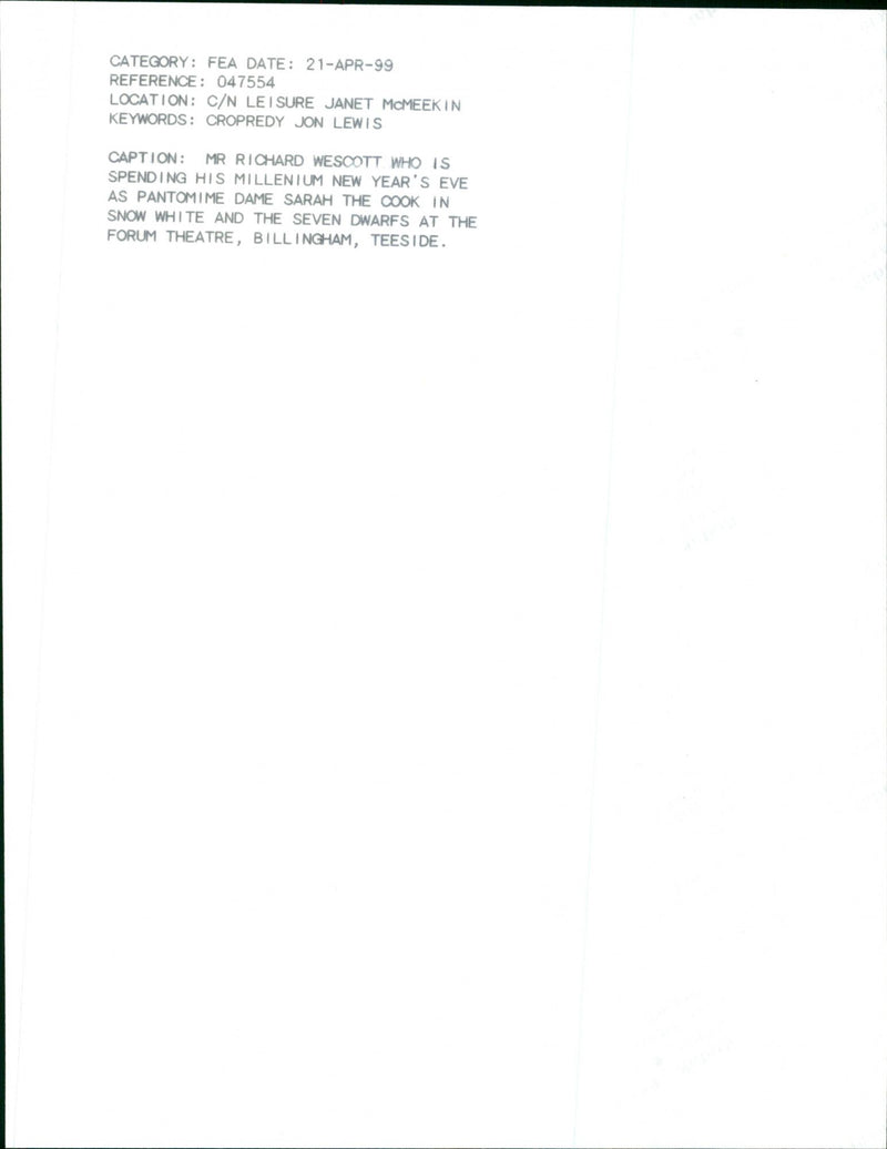 Richard Wescott - Vintage Photograph