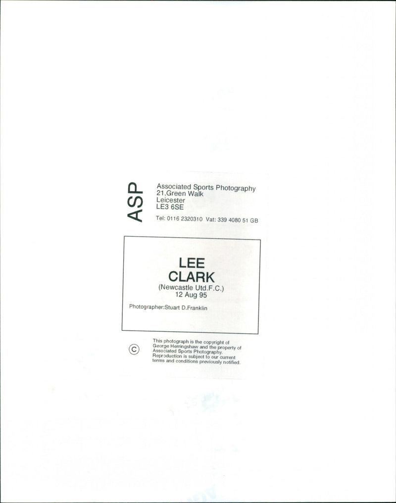 Lee Clark - Vintage Photograph