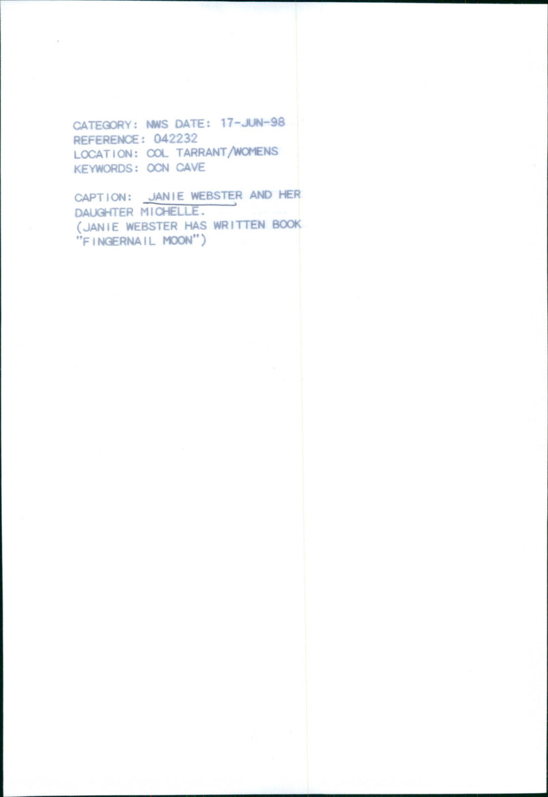 Janie Webster - Vintage Photograph