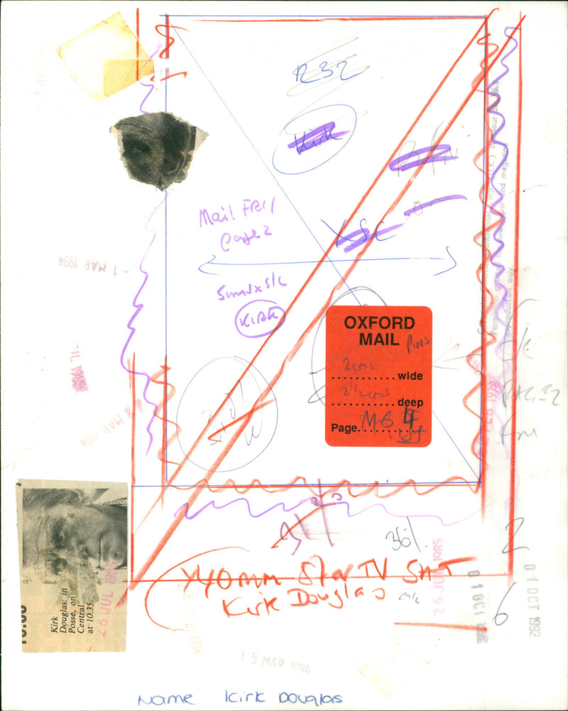 Kirk Douglas - Vintage Photograph