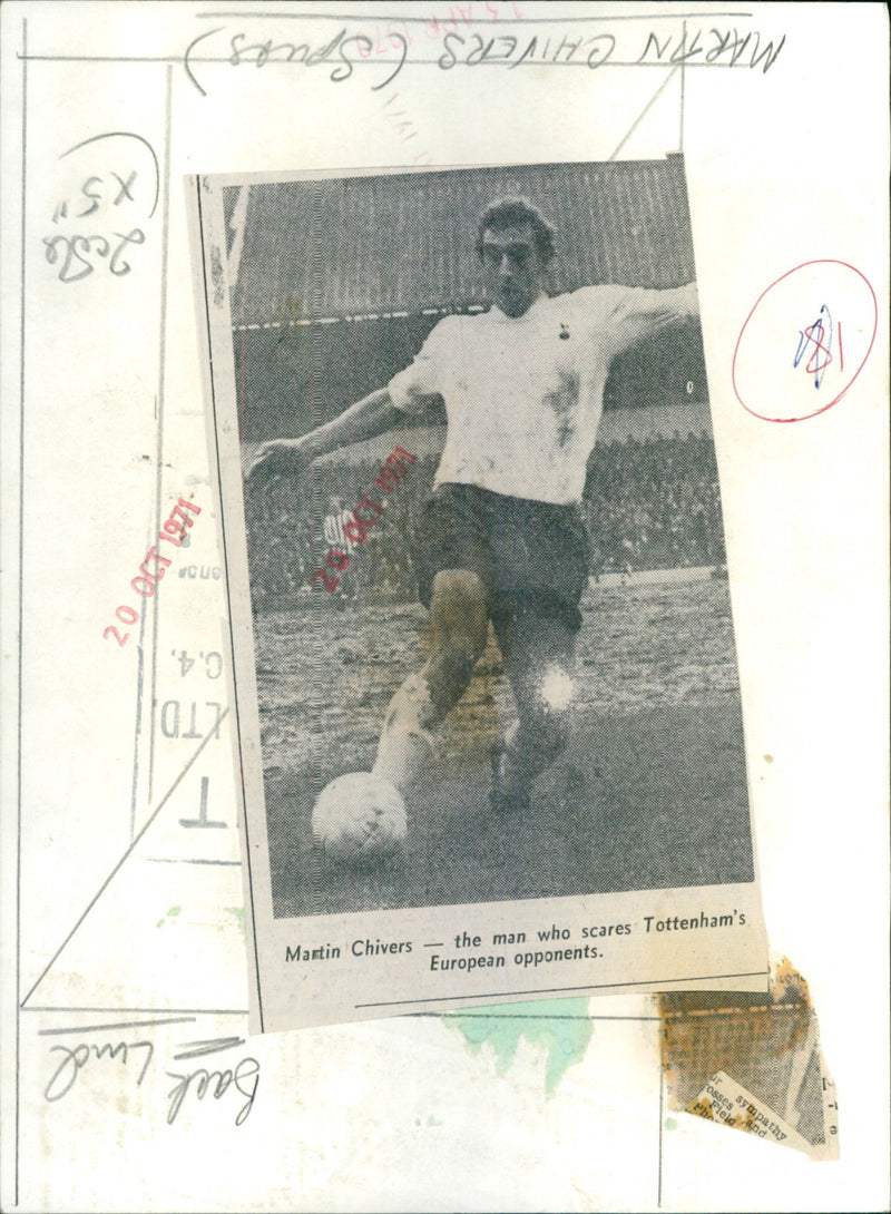 Martin Chivers - Vintage Photograph
