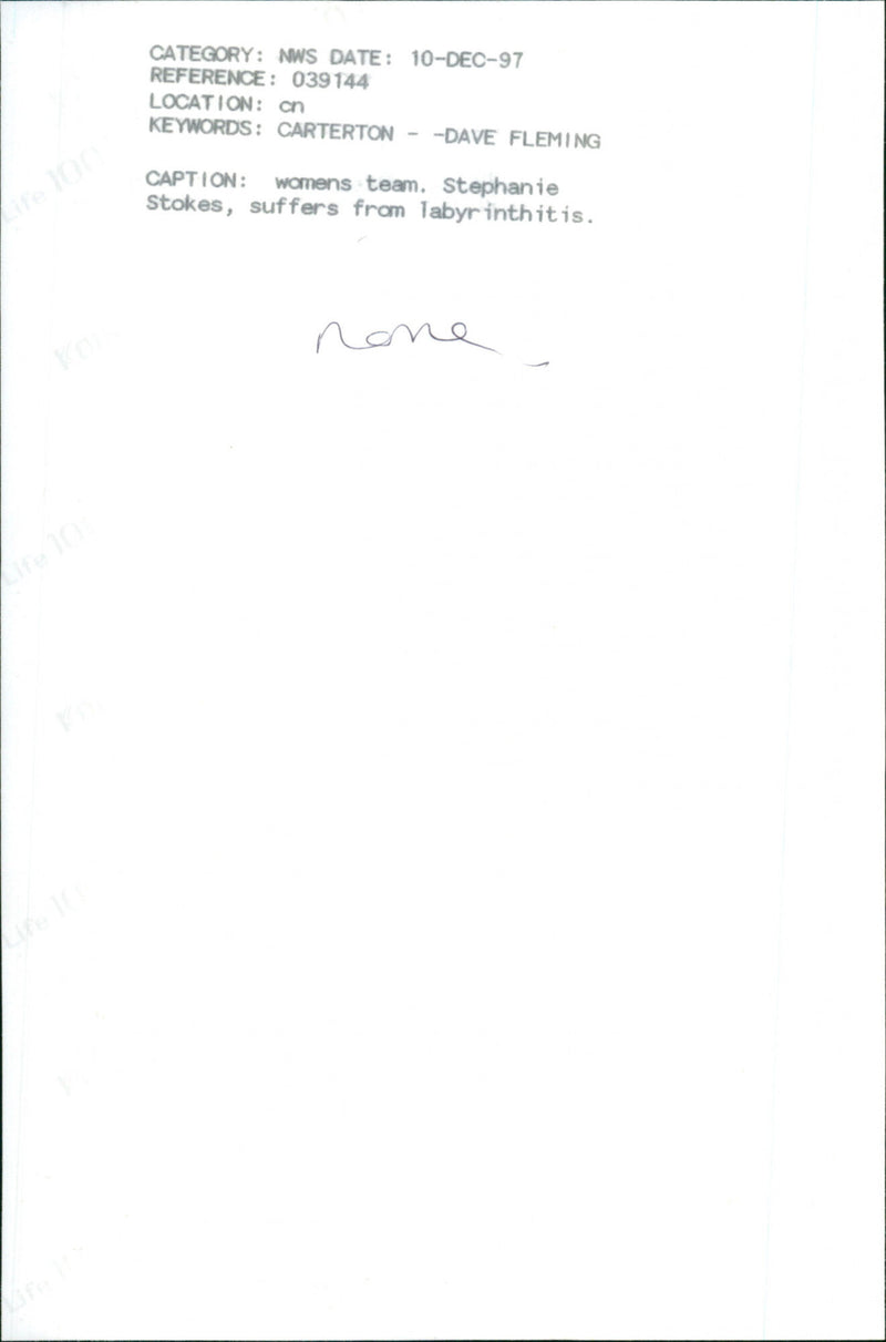 Stephanie Stokes - Vintage Photograph