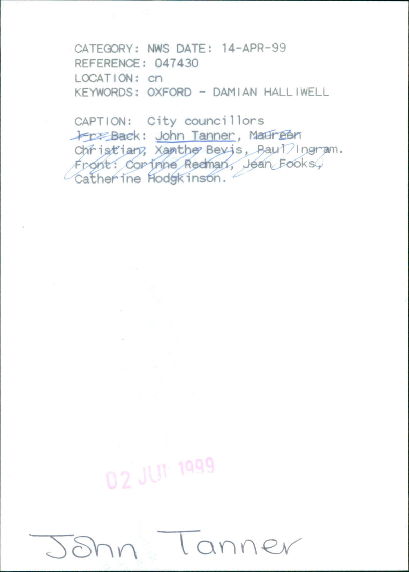 John Tanner - Vintage Photograph