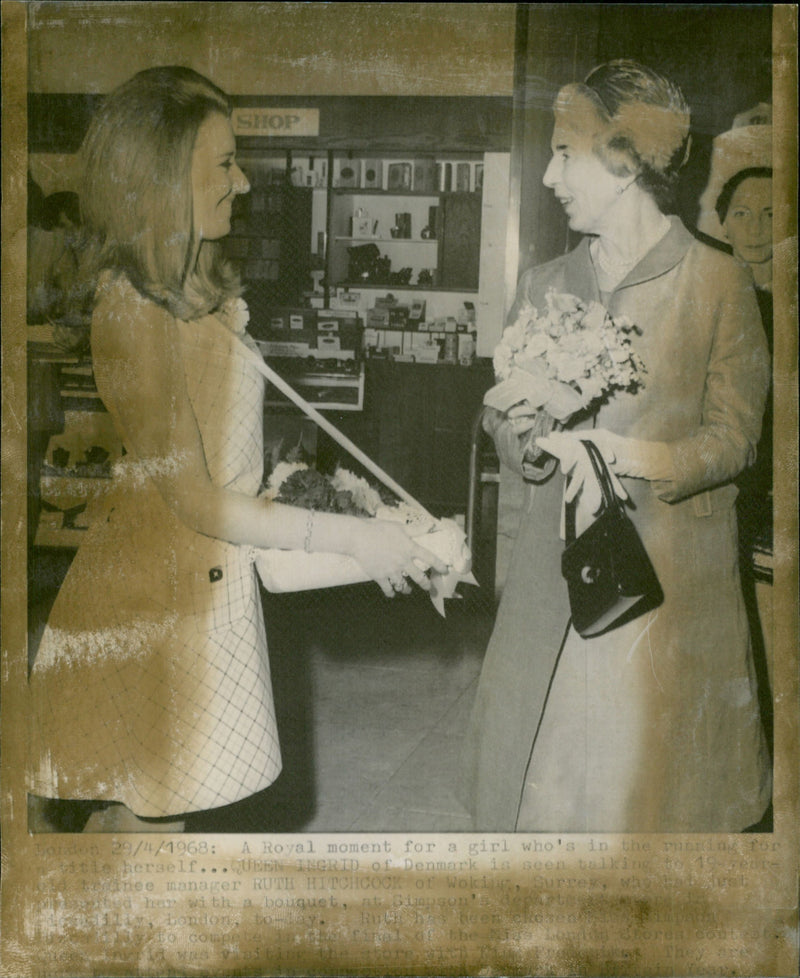 Queen Ingrid - Vintage Photograph