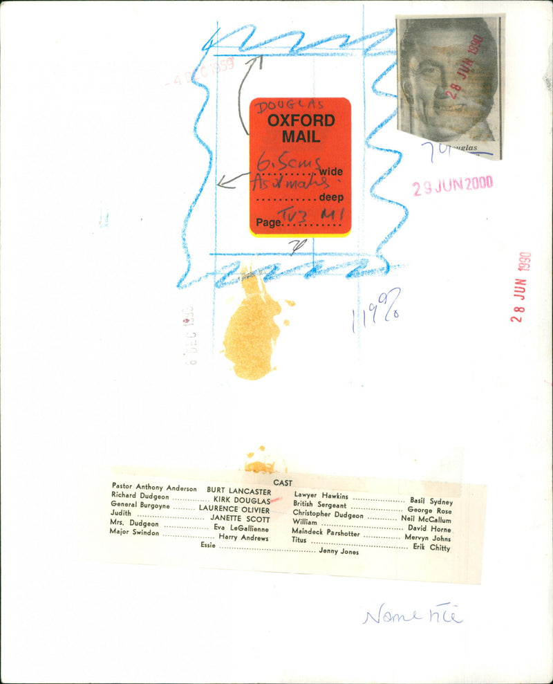 Kirk Douglas - Vintage Photograph