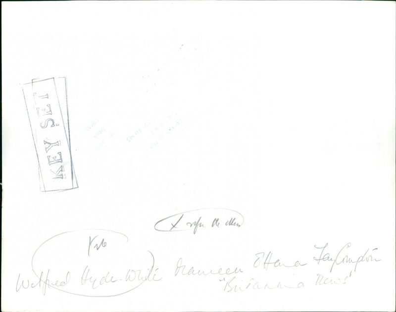 Wilfred Hyde-White, Maureen O'Hara, Fay Compton - Vintage Photograph