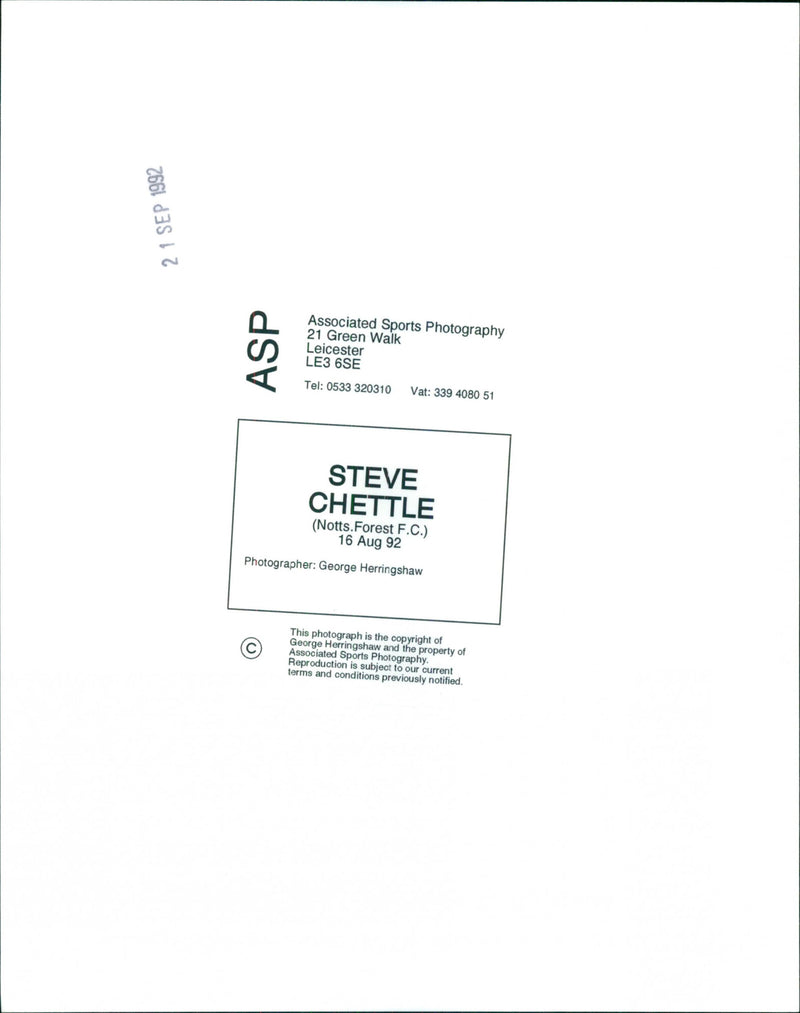 Steve Chettle - Vintage Photograph
