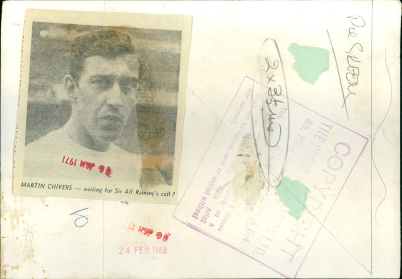 Martin Chivers - Vintage Photograph