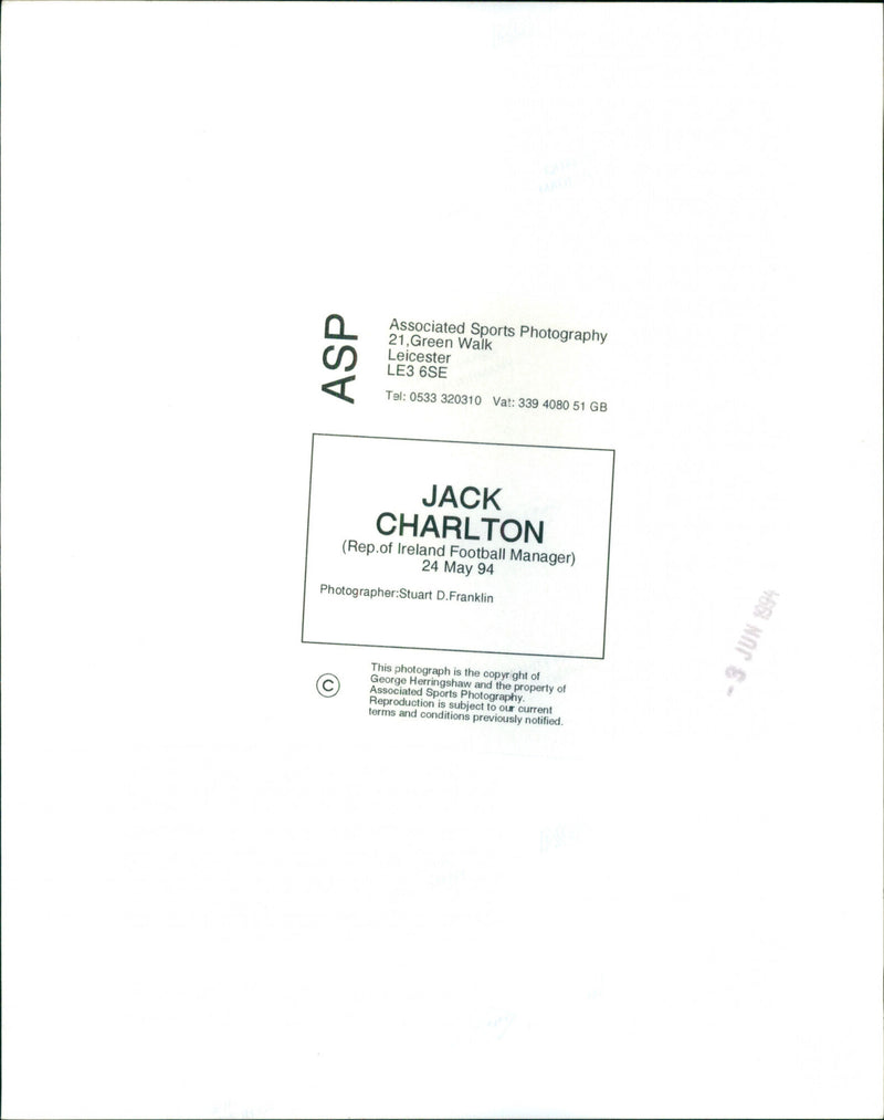 Jack Charlton - Vintage Photograph